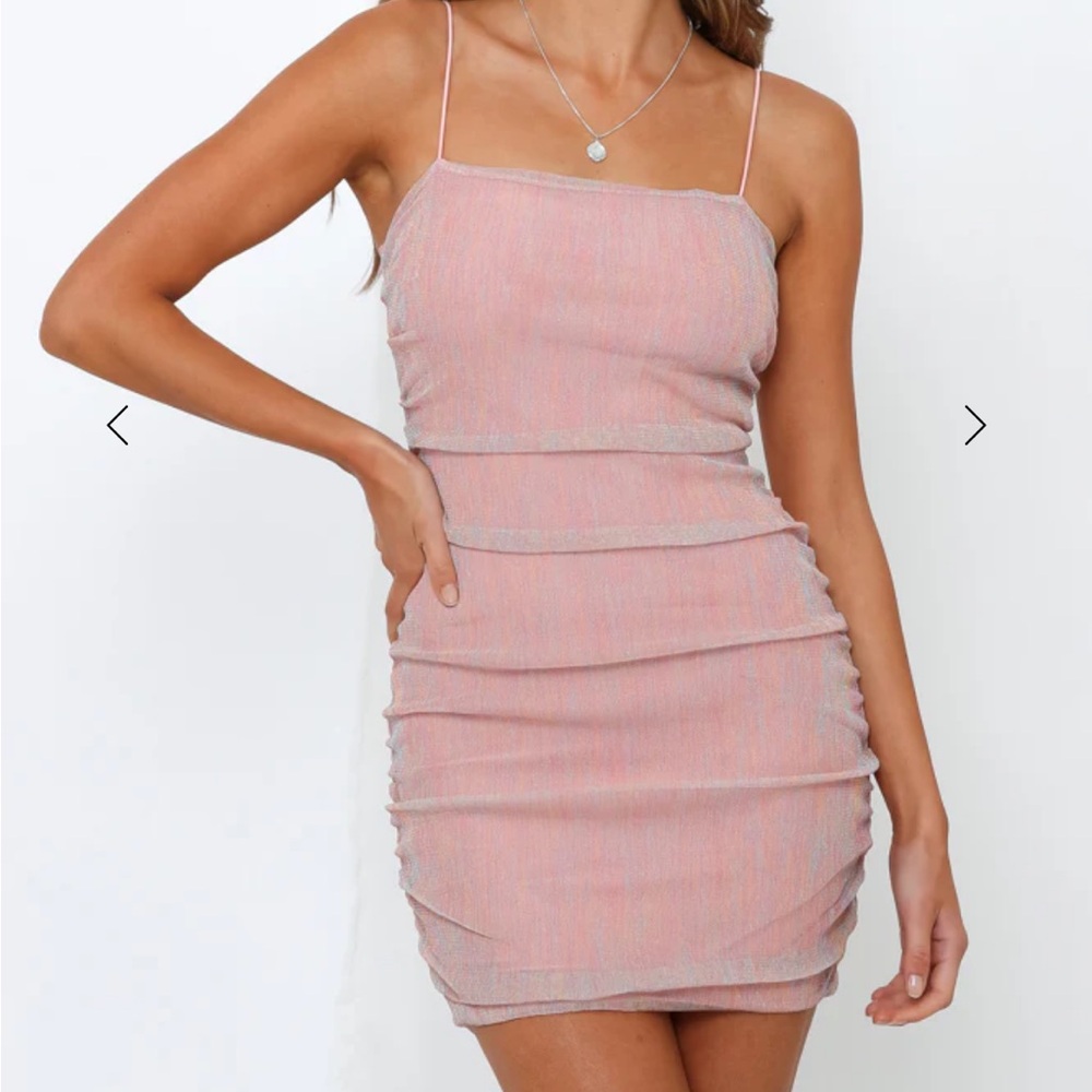 Hello Molly Blush Pink Mini Dress